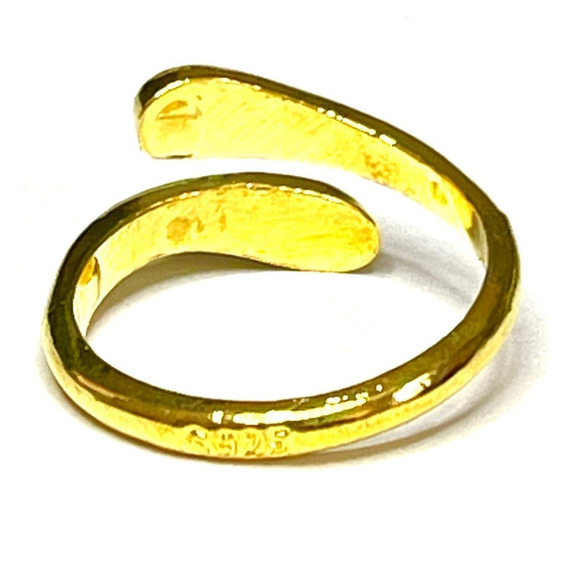 New Teardrop Ring Size 5 6 7 8 9 Adjustable 18k Gold 925 Trendy Jewelry S24 - Picture 2 of 5